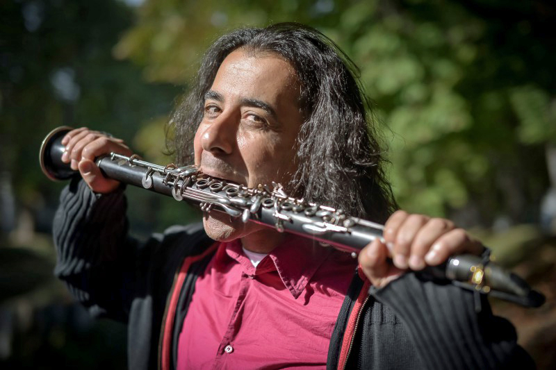 Alessandro Palmitessa mit seiner Klarinette, Foto: Roberto Cifarelli