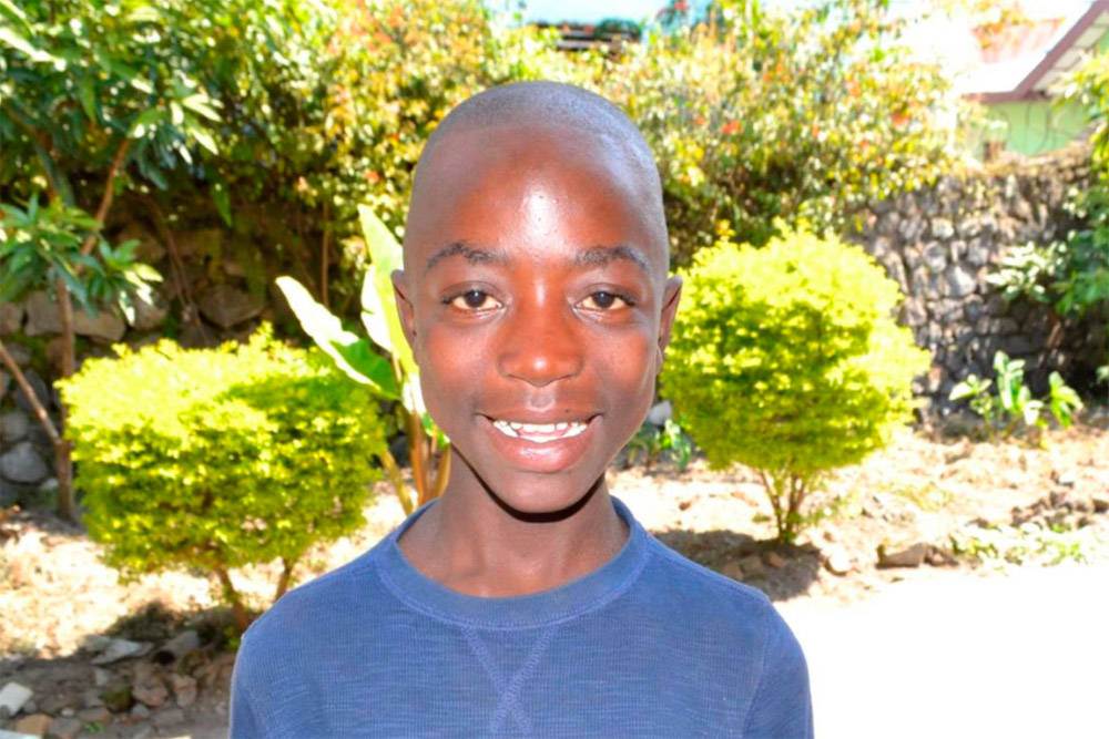 Kongo-Spendenprojekt „Jericho Hope and Peace“, Schüler Kevin, Foto: Uduma e. V.