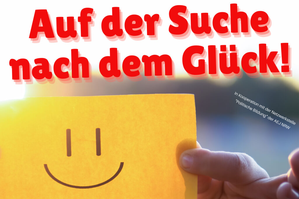 Auf der Suche nach dem Glück, innovatives Projekt zur Kinderseelsorge, Plakat: Ev. Kirche Köln